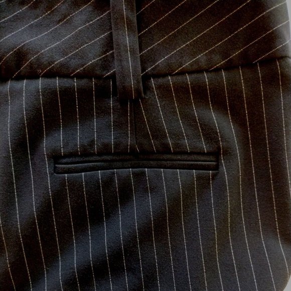 AB Studios Womens Pants Size 6 Black Pinstripe - Picture 9 of 9